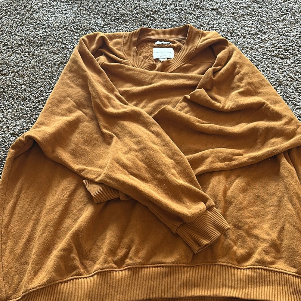 Brown crew neck